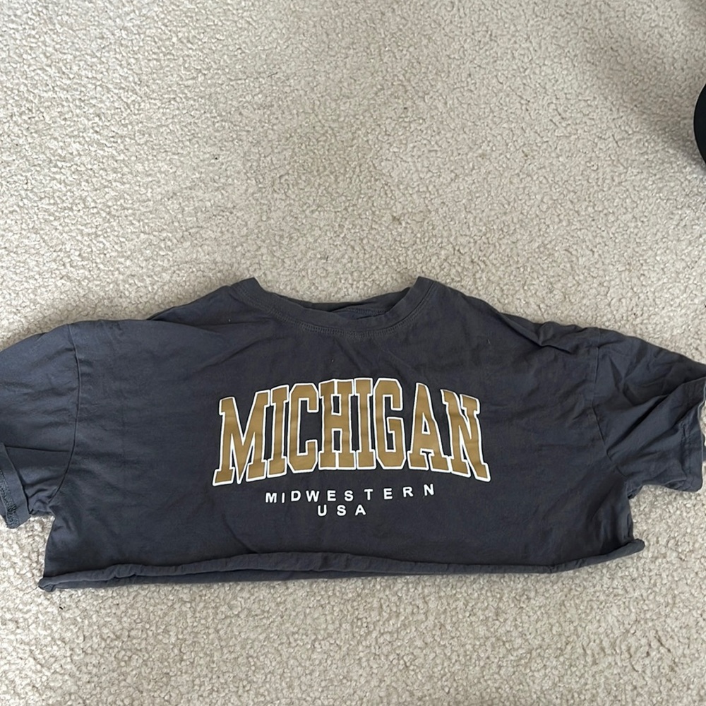 Cropped Michigan tee